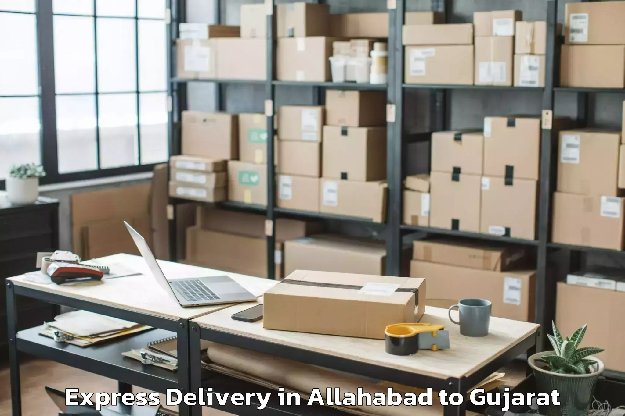 Book Your Allahabad to Sayla Express Delivery Today